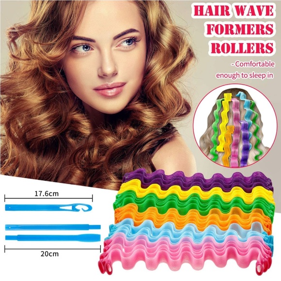 30 Pieces Heatless Waves Curlers Spiral Curls Styling Kit - Picture 4 of 6